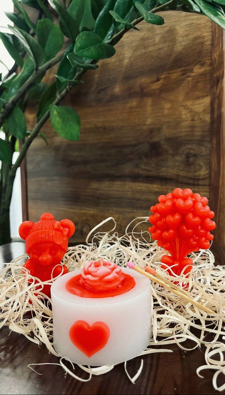 باکس شمع تزئینی ویژه ولنتاین